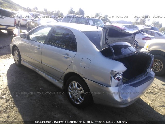 1NXBR32E04Z235761 - 2004 TOYOTA COROLLA CE/LE/S SILVER photo 3