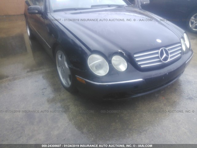 WDBPJ75J01A010396 - 2001 MERCEDES-BENZ CL 500 BLACK photo 6