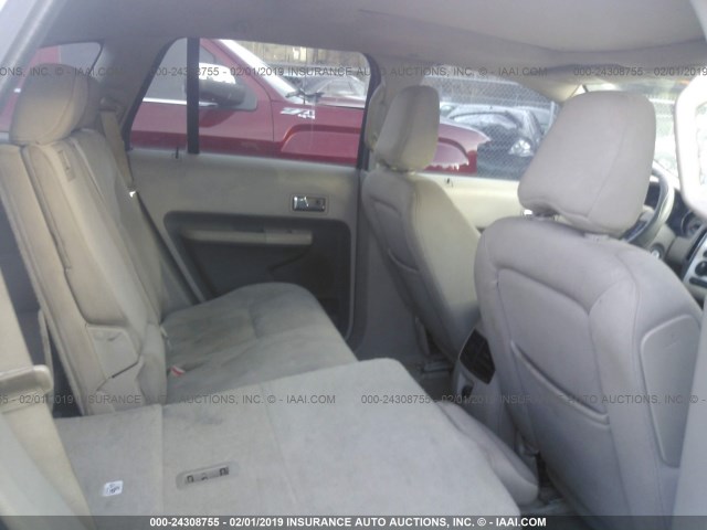 2FMDK48C37BA99807 - 2007 FORD EDGE SEL GRAY photo 8