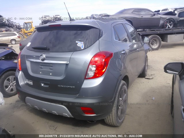 KL4CJBSB2DB097677 - 2013 BUICK ENCORE CONVENIENCE GRAY photo 4