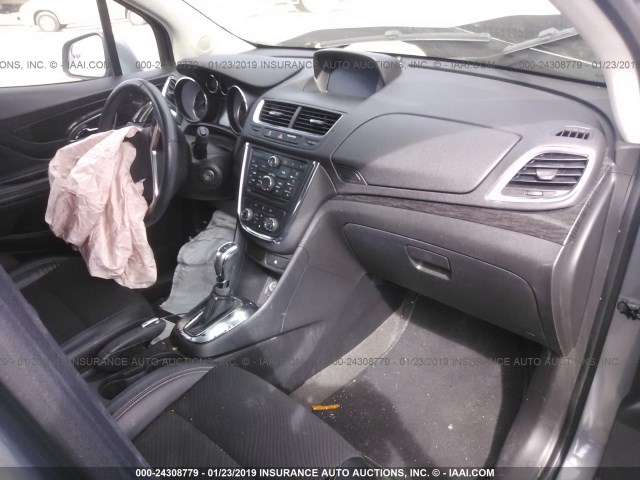 KL4CJBSB2DB097677 - 2013 BUICK ENCORE CONVENIENCE GRAY photo 5