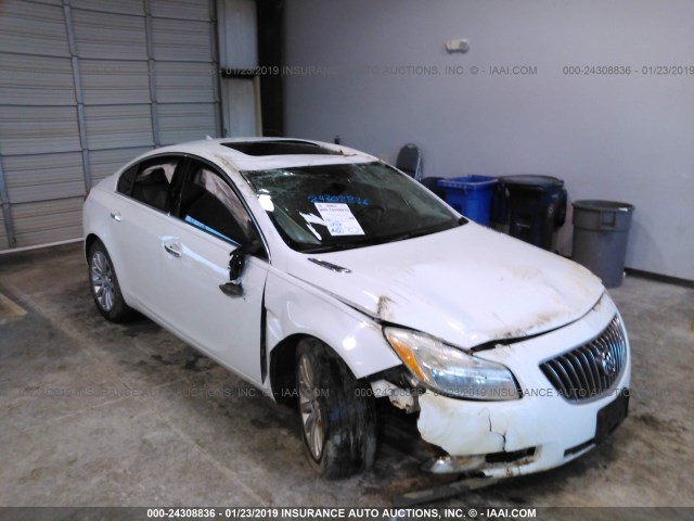 2G4GS5EV0D9227500 - 2013 BUICK REGAL PREMIUM WHITE photo 6