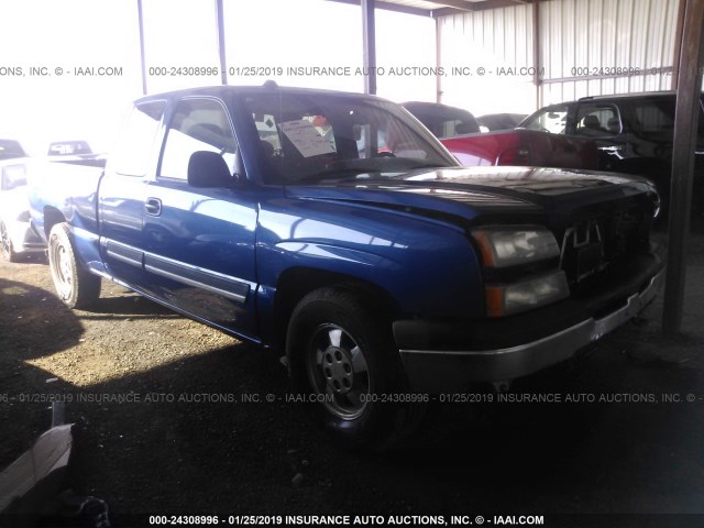 2GCEC19T241200985 - 2004 CHEVROLET SILVERADO C1500 BLUE photo 1