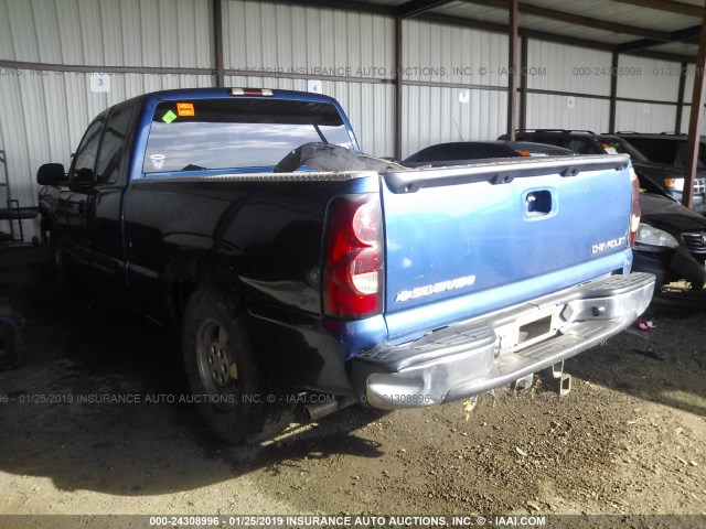 2GCEC19T241200985 - 2004 CHEVROLET SILVERADO C1500 BLUE photo 3