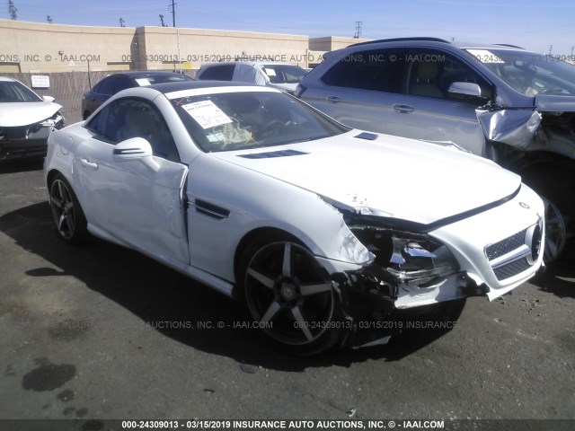 WDDPK4HA3FF111196 - 2015 MERCEDES-BENZ SLK 250 WHITE photo 1