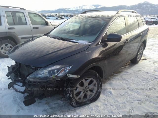 JM3TB2BA3E0428247 - 2014 MAZDA CX-9 SPORT GRAY photo 2