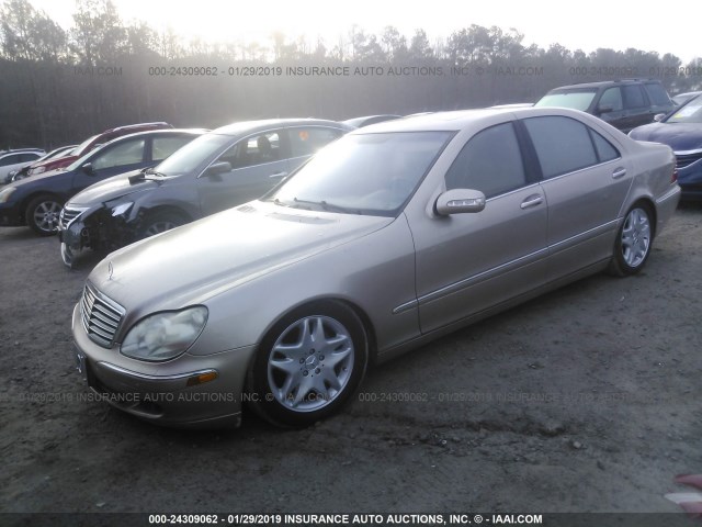 WDBNG70J63A316812 - 2003 MERCEDES-BENZ S 430 GOLD photo 2