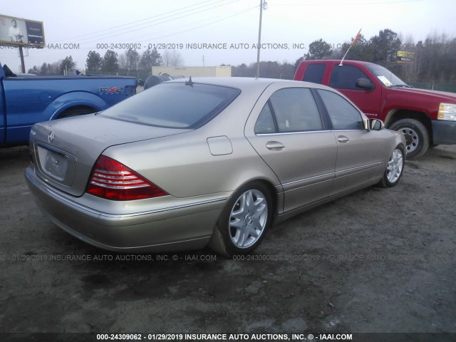 WDBNG70J63A316812 - 2003 MERCEDES-BENZ S 430 GOLD photo 4