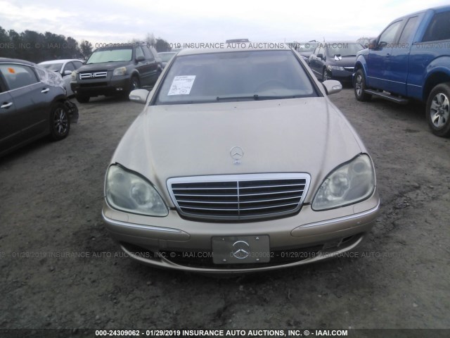 WDBNG70J63A316812 - 2003 MERCEDES-BENZ S 430 GOLD photo 6