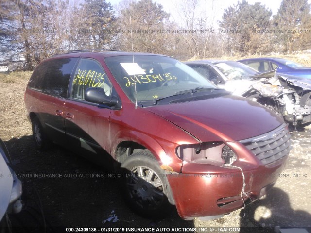 2A4GP54L97R294536 - 2007 CHRYSLER TOWN & COUNTRY TOURING MAROON photo 1