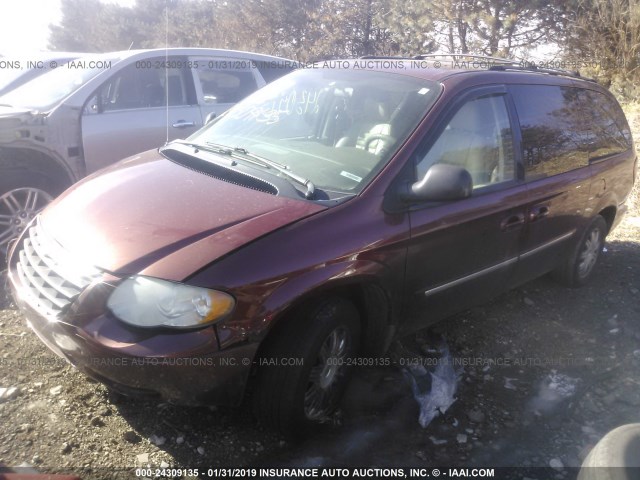 2A4GP54L97R294536 - 2007 CHRYSLER TOWN & COUNTRY TOURING MAROON photo 2