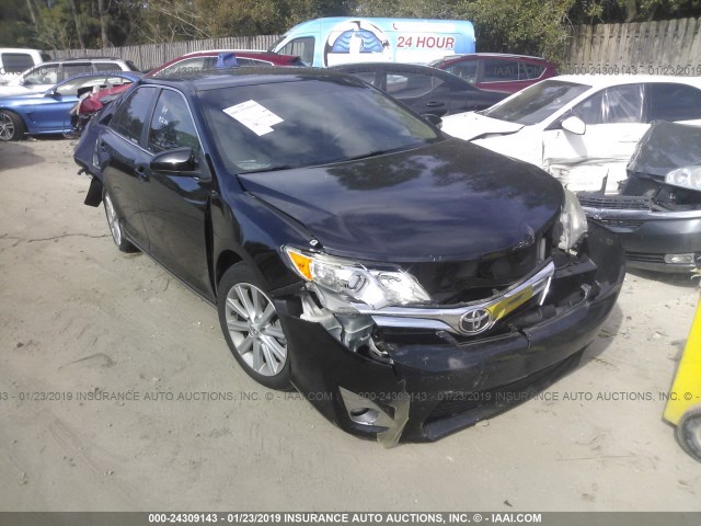 4T1BF1FKXCU064464 - 2012 TOYOTA CAMRY SE/LE/XLE BLACK photo 1