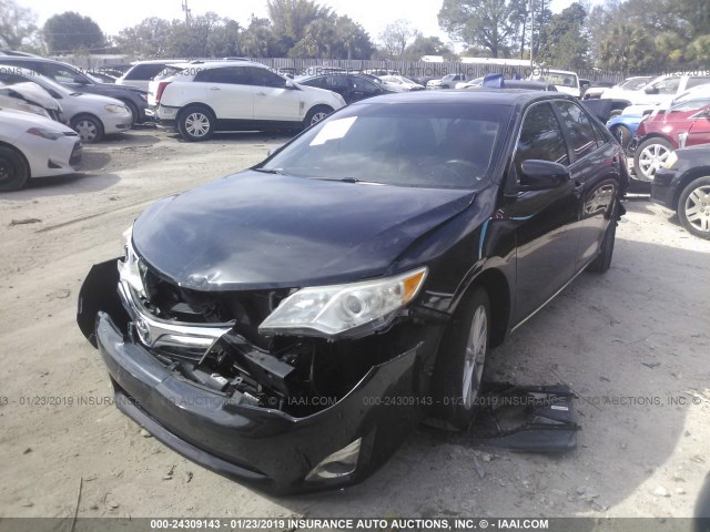 4T1BF1FKXCU064464 - 2012 TOYOTA CAMRY SE/LE/XLE BLACK photo 2