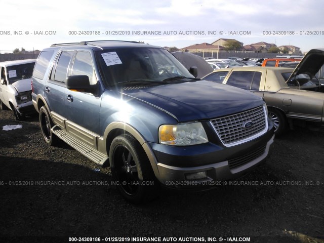 1FMFU18L54LB05118 - 2004 FORD EXPEDITION EDDIE BAUER BLUE photo 1