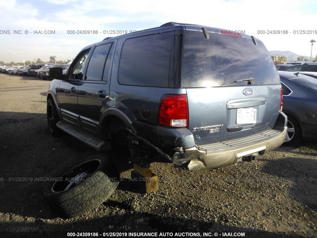 1FMFU18L54LB05118 - 2004 FORD EXPEDITION EDDIE BAUER BLUE photo 3