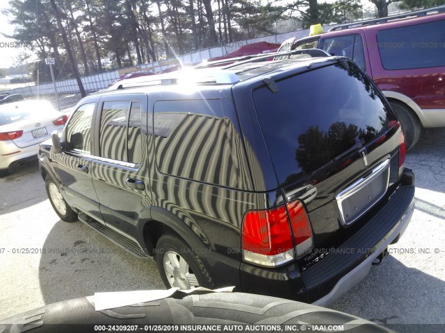 5LMEU68H03ZJ23815 - 2003 LINCOLN AVIATOR 黑色 照片 3
