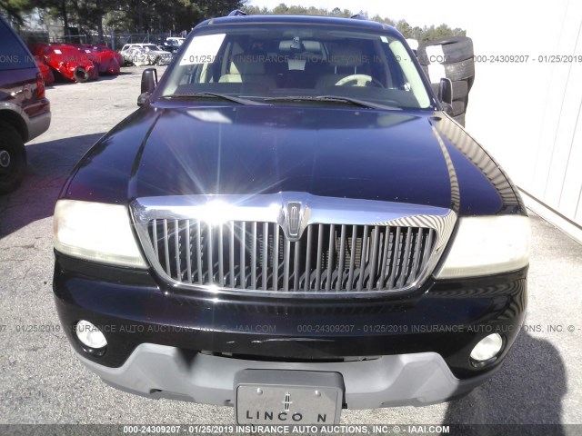 5LMEU68H03ZJ23815 - 2003 LINCOLN AVIATOR 黑色 照片 6