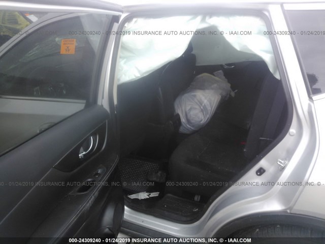 5N1AT2MK4FC797472 - 2015 NISSAN ROGUE S/SL/SV SILVER photo 8