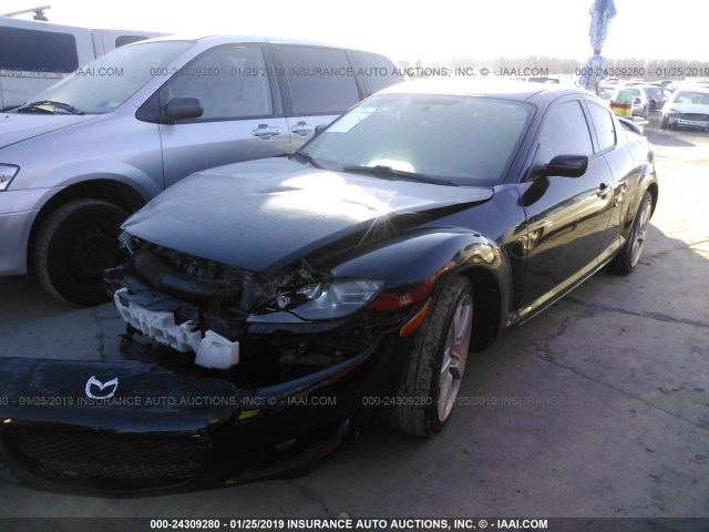 JM1FE17N850155969 - 2005 MAZDA RX8 BLACK photo 2