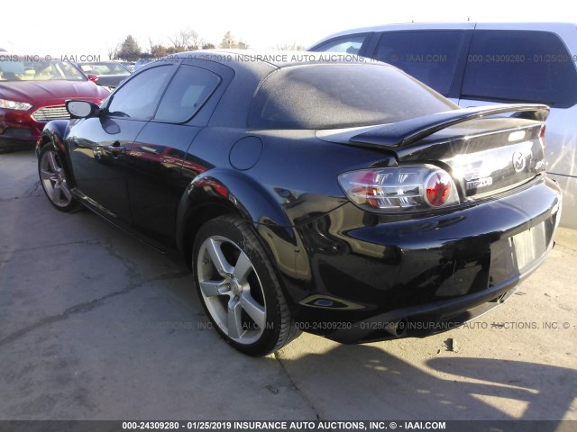 JM1FE17N850155969 - 2005 MAZDA RX8 BLACK photo 3