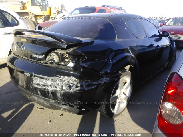 JM1FE17N850155969 - 2005 MAZDA RX8 BLACK photo 4