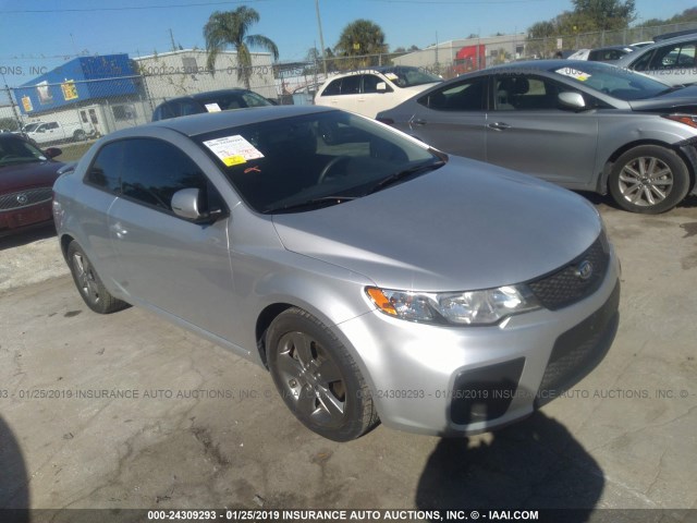 KNAFU6A24C5569536 - 2012 KIA FORTE EX SILVER photo 1