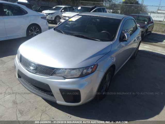 KNAFU6A24C5569536 - 2012 KIA FORTE EX SILVER photo 6