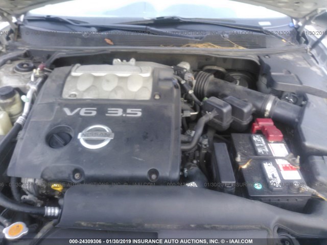 1N4BA41E16C829485 - 2006 NISSAN MAXIMA SE/SL SILVER photo 10