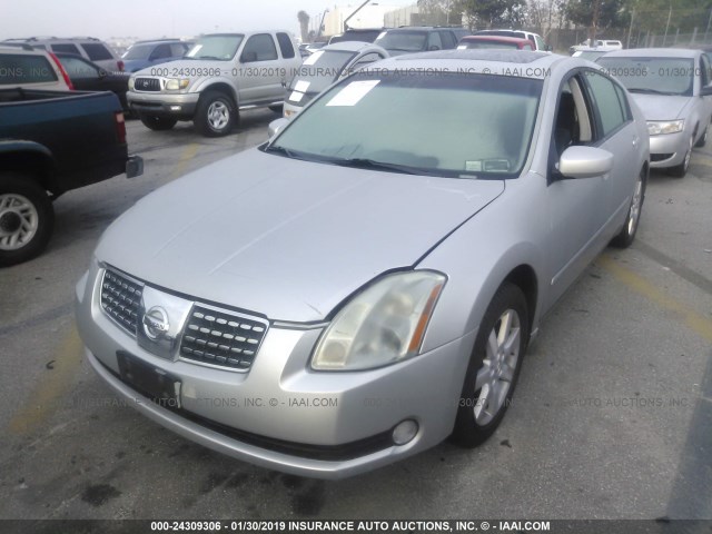 1N4BA41E16C829485 - 2006 NISSAN MAXIMA SE/SL SILVER photo 2