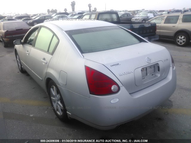 1N4BA41E16C829485 - 2006 NISSAN MAXIMA SE/SL SILVER photo 3