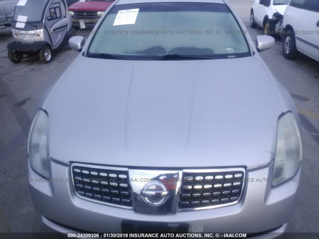 1N4BA41E16C829485 - 2006 NISSAN MAXIMA SE/SL SILVER photo 6