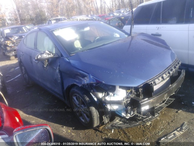 5NPD84LF7JH388740 - 2018 HYUNDAI ELANTRA SEL/VALUE/LIMITED BLUE photo 1