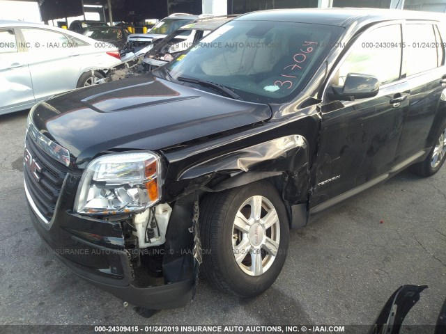 2GKALMEK5G6317064 - 2016 GMC TERRAIN SLE BLACK photo 6