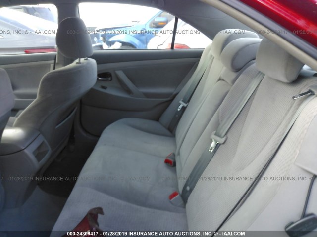 4T1BF3EKXBU705673 - 2011 TOYOTA CAMRY SE/LE/XLE 红色 照片 8