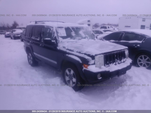 1J8HG48K36C354638 - 2006 JEEP COMMANDER BLACK photo 1