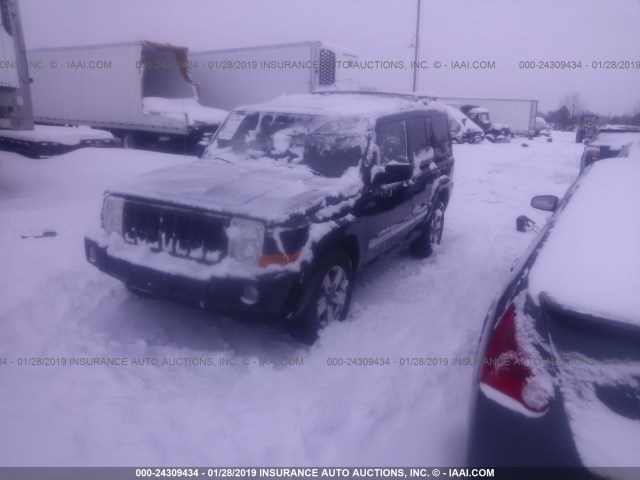 1J8HG48K36C354638 - 2006 JEEP COMMANDER BLACK photo 2