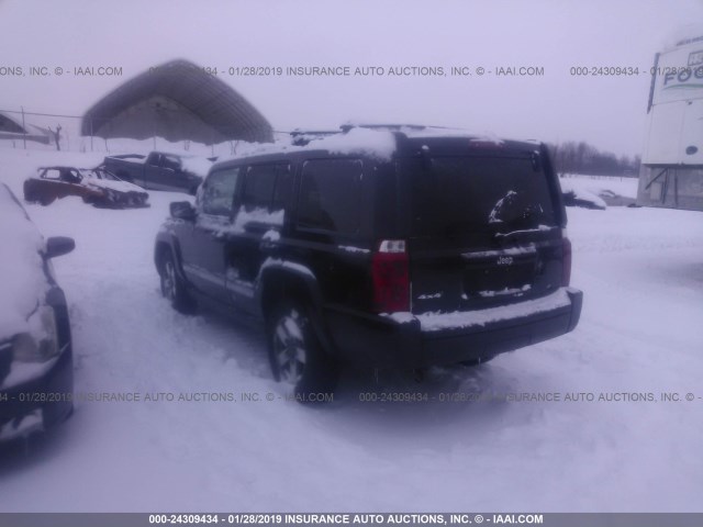 1J8HG48K36C354638 - 2006 JEEP COMMANDER BLACK photo 3