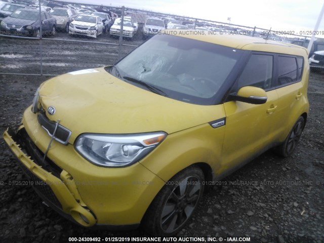 KNDJX3A52F7197071 - 2015 KIA SOUL ! YELLOW photo 2