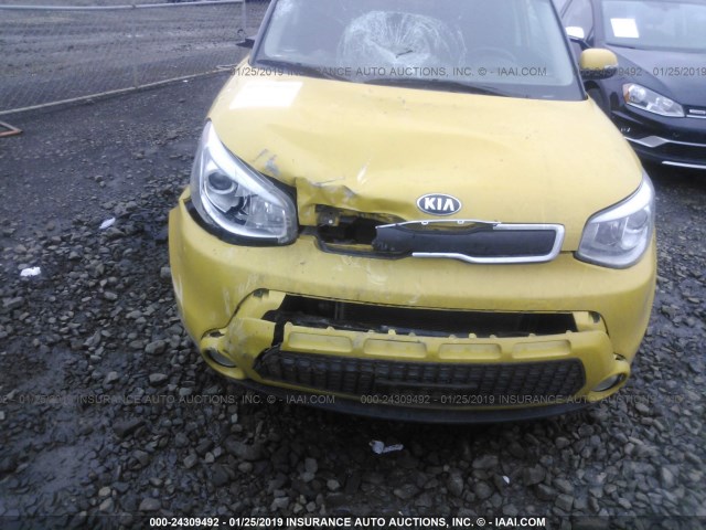 KNDJX3A52F7197071 - 2015 KIA SOUL ! YELLOW photo 6