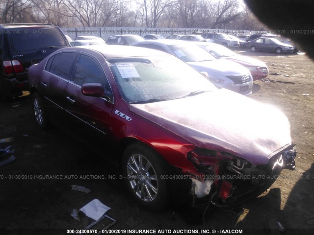 1G4HJ5EM9BU143013 - 2011 BUICK LUCERNE CXL RED photo 1