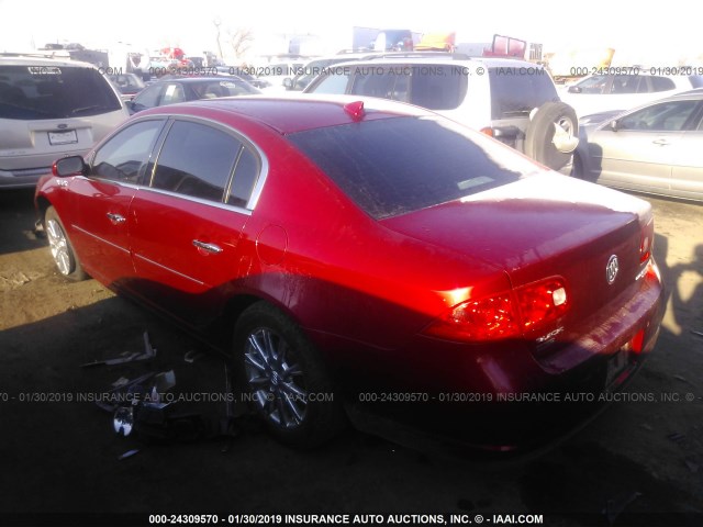 1G4HJ5EM9BU143013 - 2011 BUICK LUCERNE CXL RED photo 3