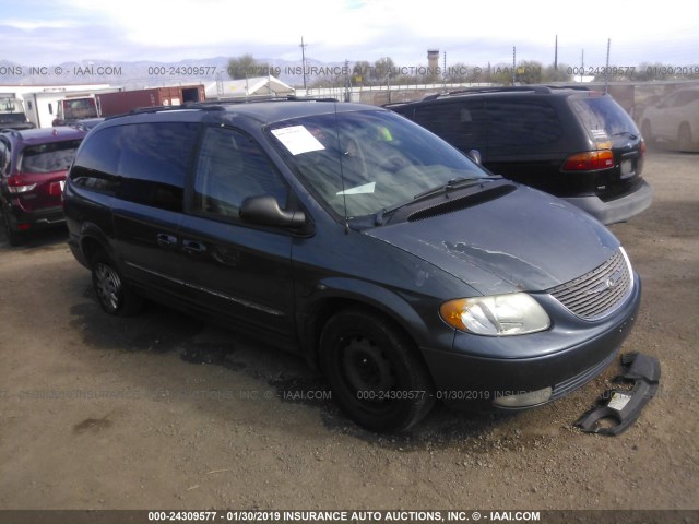 2C8GP54L02R648439 - 2002 CHRYSLER TOWN & COUNTRY LXI BLUE photo 1