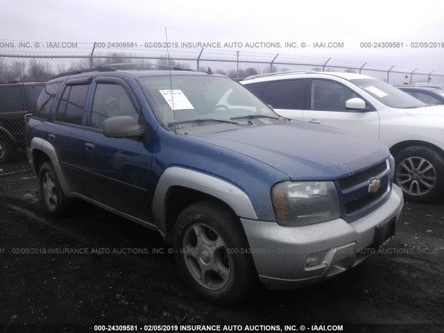 1GNDT13S762142975 - 2006 CHEVROLET TRAILBLAZER LS/LT BLUE photo 1