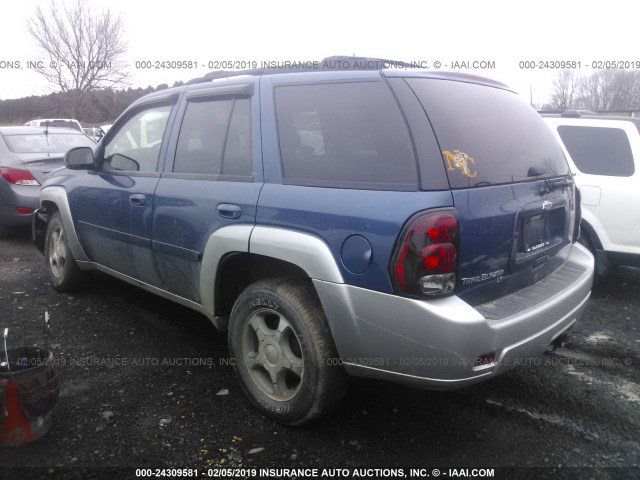 1GNDT13S762142975 - 2006 CHEVROLET TRAILBLAZER LS/LT BLUE photo 3