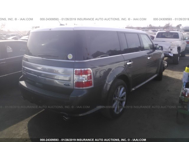 2FMGK5D88GBA07479 - 2016 FORD FLEX LIMITED GRAY photo 4