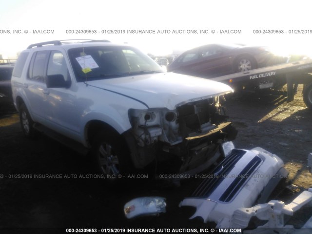 1FMEU73E29UA41533 - 2009 FORD EXPLORER XLT WHITE photo 1