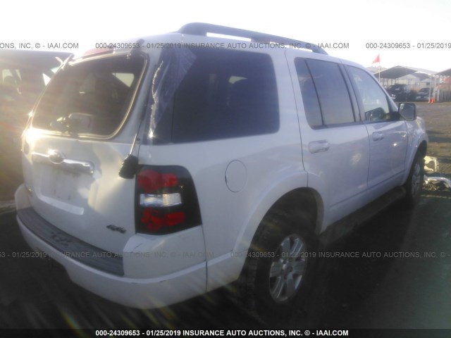 1FMEU73E29UA41533 - 2009 FORD EXPLORER XLT WHITE photo 4