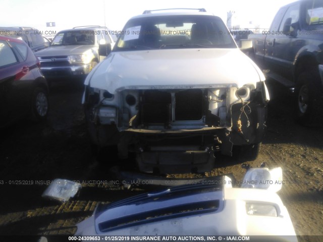 1FMEU73E29UA41533 - 2009 FORD EXPLORER XLT WHITE photo 6