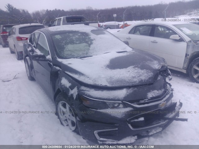 1G1ZB5ST0HF210623 - 2017 CHEVROLET MALIBU LS BLACK photo 1