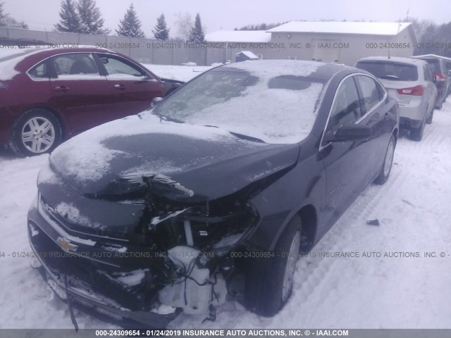 1G1ZB5ST0HF210623 - 2017 CHEVROLET MALIBU LS BLACK photo 2